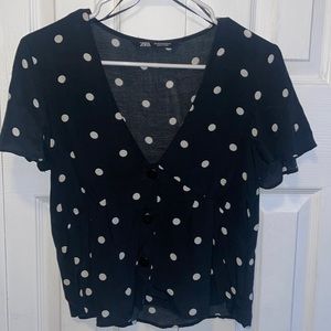 Polka dot blouse